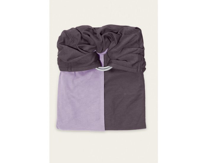 LOVE RADIUS par JPMBB Petite Echarpe Sans Noeud - Lavande Marron Glac (reversible) (2)