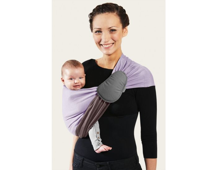 LOVE RADIUS par JPMBB Petite Echarpe Sans Noeud - Lavande Marron Glac (reversible) (12)