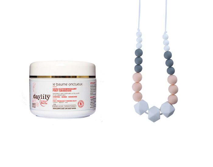 DAYLILY PARIS Coffret Baume Onctueux et Collier d'Allaitement MintyWendy (2)