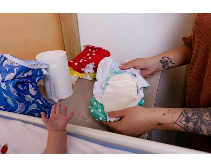 APPLECHEEKS Lot de 2 Inserts Langes Spcial NUIT en Bambou et coton bio (3)