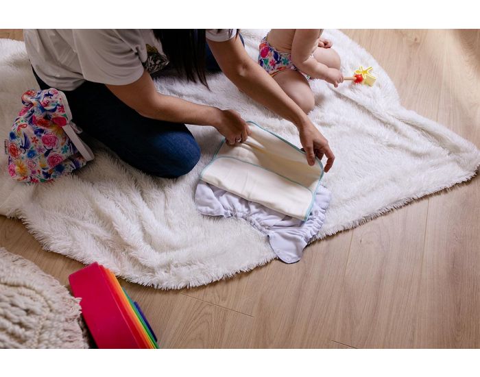 APPLECHEEKS Lot de 2 Inserts Langes Spcial NUIT en Bambou et coton bio (7)