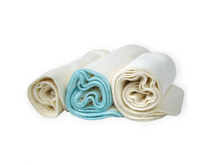 APPLECHEEKS Lot de 2 Inserts Langes en Bambou et coton bio (2)