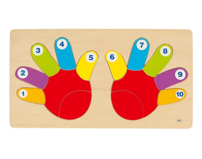 GOKI Puzzle Les doigts de la main GOKI 14 pi�ces - D�s 2 ans (1)