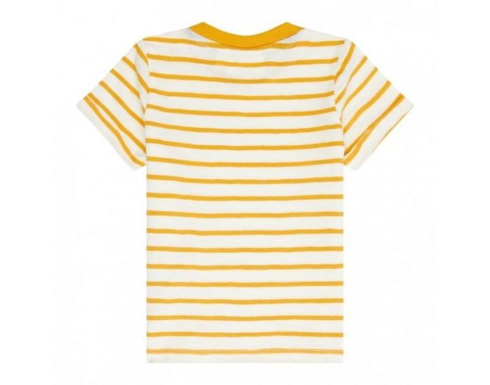 SENSE ORGANICS T-shirt B�b� en Coton Bio - Ray� - Jaune Curry  (4)