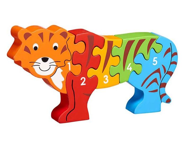 LANKA KADE Puzzle en bois Tigre Chiffres - Ds 10 mois (1)