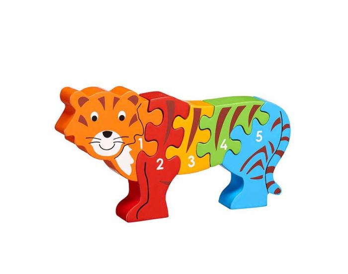 LANKA KADE Puzzle en bois Tigre Chiffres - Ds 10 mois (2)