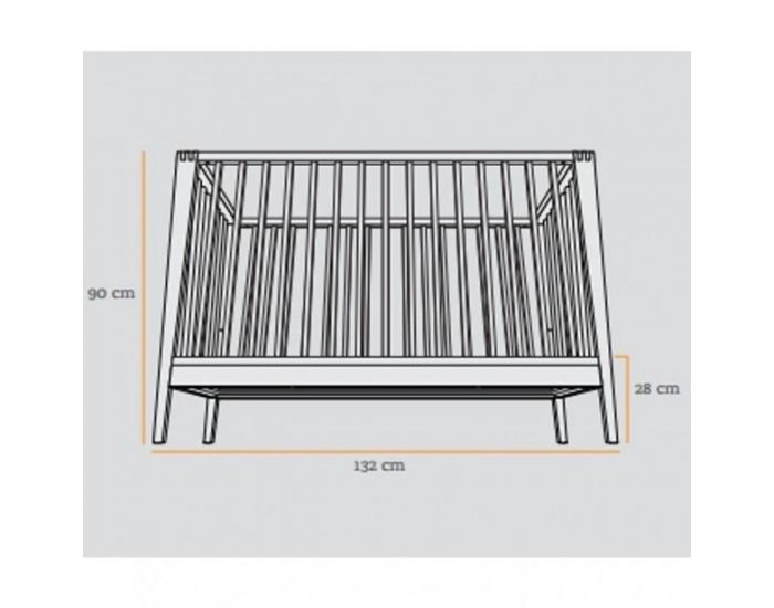 LEANDER Lit B�b� �volutif Linea - en Ch�ne Massif  (5)