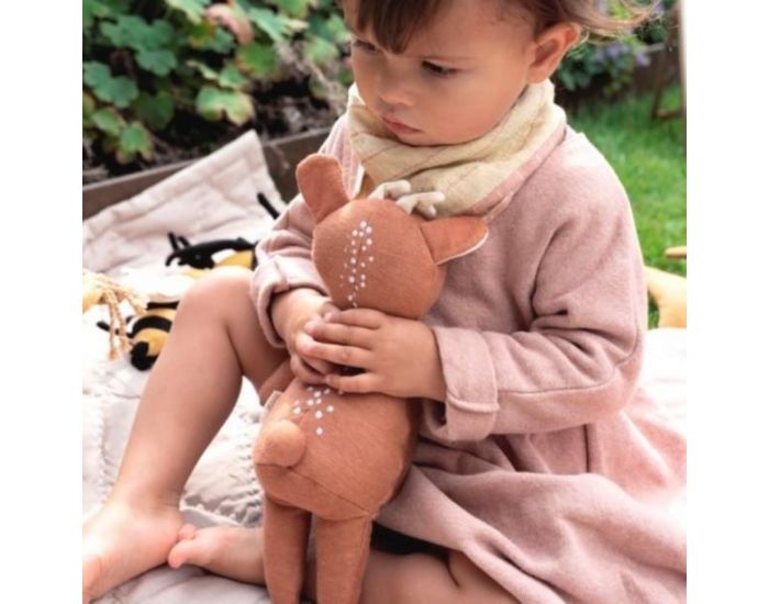 FABELAB Doudou en Coton Bio - Faon - D�s la Naissance (1)