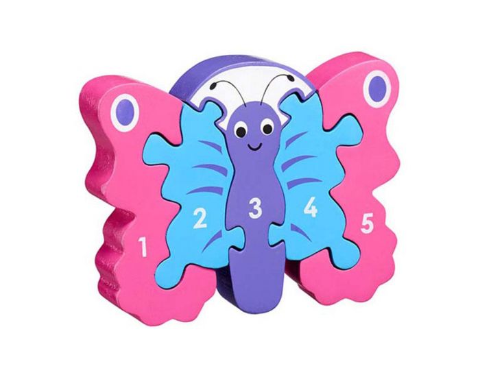LANKA KADE Puzzle en bois Papillon Chiffres - Ds 10 mois (1)