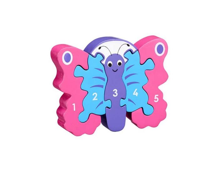 LANKA KADE Puzzle en bois Papillon Chiffres - Ds 10 mois (2)