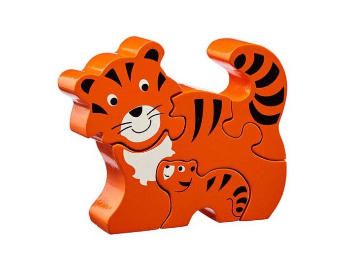 LANKA KADE Puzzle en bois Tigre et son b�b� - D�s 10 mois (2)