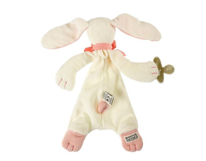 MAUD'N LIL Doudou Lapin Plat Bio en Bo�te Cadeau - Rose - D�s la naissance  (2)