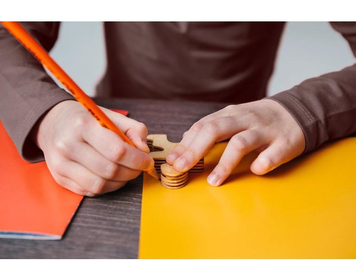 FLOCKMEN Lot de 32 Jouet Libre en bois - D�s 2 ans (1)