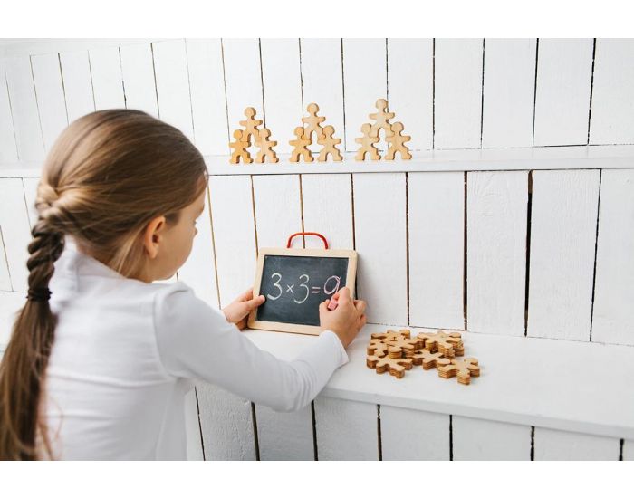 FLOCKMEN Lot de 32 Jouet Libre en bois - D�s 2 ans (2)