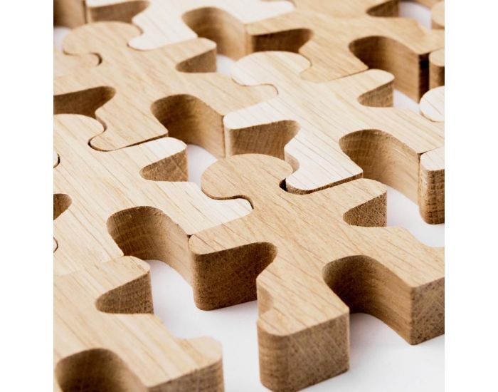 FLOCKMEN Lot de 32 Jouet Libre en bois - D�s 2 ans (6)