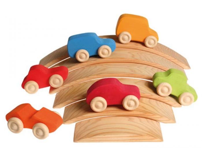 GRIMM'S Set de 6 Voitures Color�es - D�s 12 mois (2)