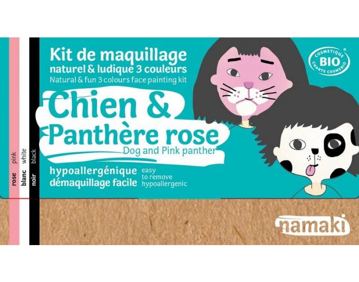 NAMAKI Kit de Maquillage 3 couleurs - Chien et Panth�re rose (1)
