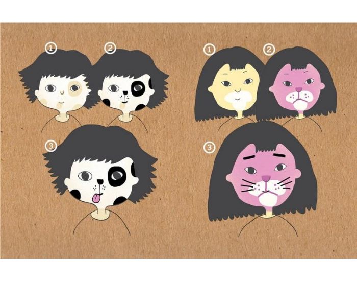 NAMAKI Kit de Maquillage 3 couleurs - Chien et Panth�re rose (2)