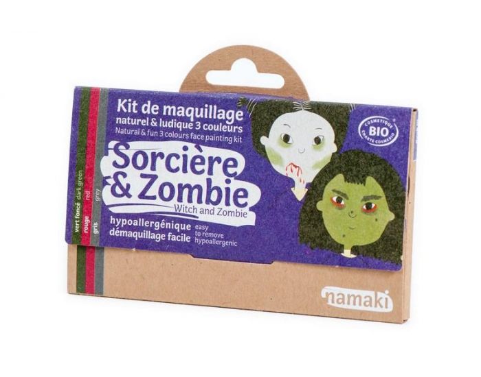 NAMAKI Kit de Maquillage 3 Couleurs - Sorcire et Zombie - Ds 3 ans (8)