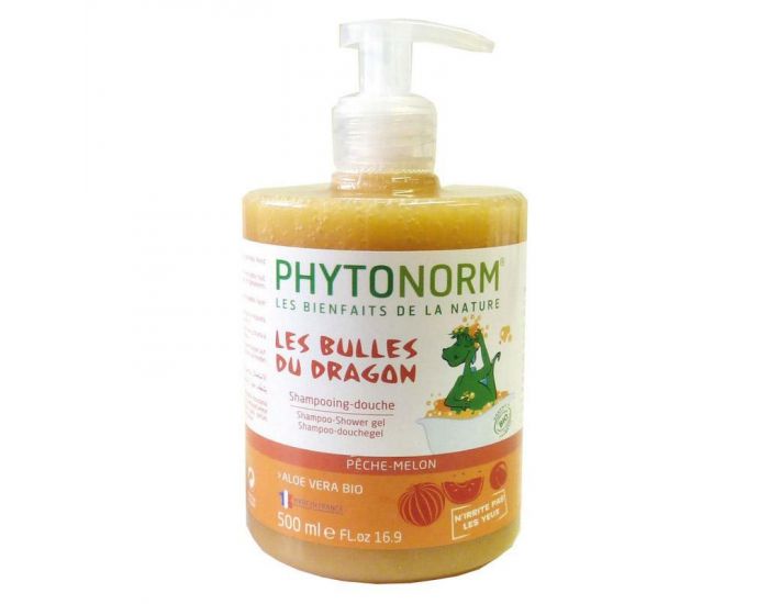 PHYTONORM Shampooing-Douche les Bulles du Dragon - Pêche Melon (1)