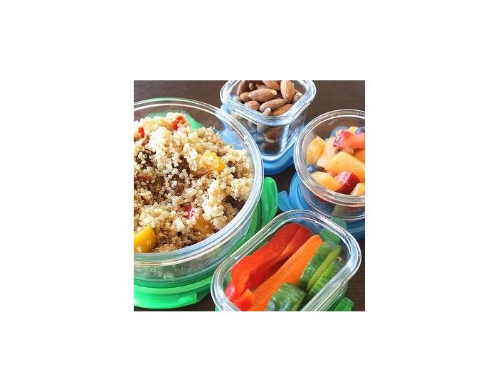 WEANGREEN 4 Pots de Conservation en verre tremp 120ml Garden (1)