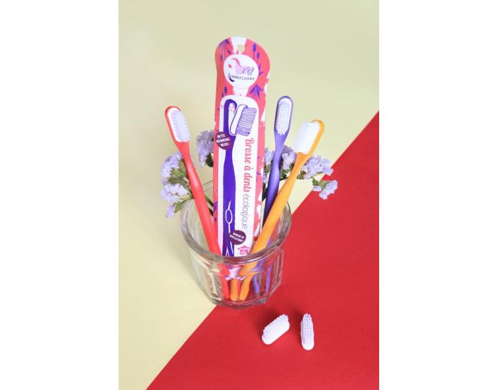 LAMAZUNA Brosse  Dents Rechargeable Mdium - Rouge (2)