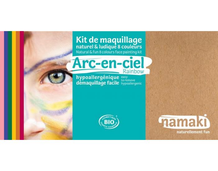 NAMAKI Kit de Maquillage 8 - Couleurs Arc-en-ciel - D�s 3 ans (4)