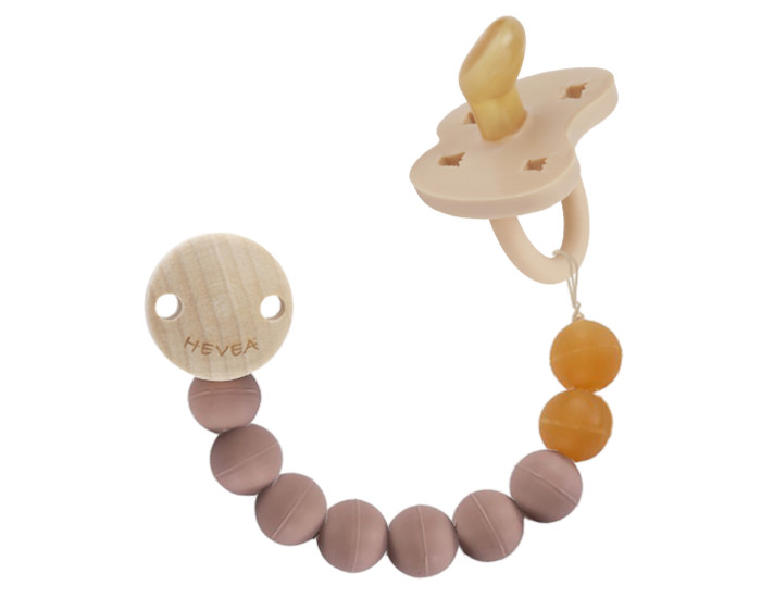 HEVEA Attache-Ttine En Caoutchouc 100% Naturel - Vert Amande (1)