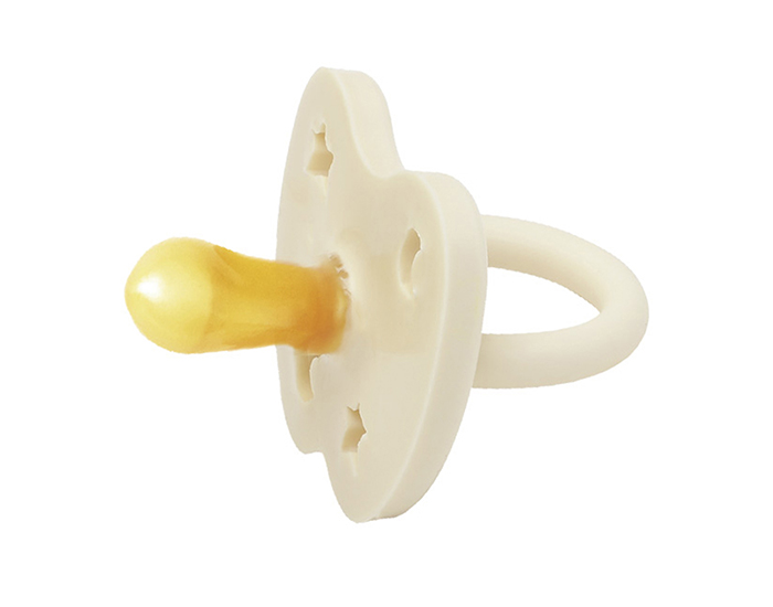 HEVEA Sucette Symtrique en Caoutchouc Naturel Color - Milky White 0-3 mois (1)