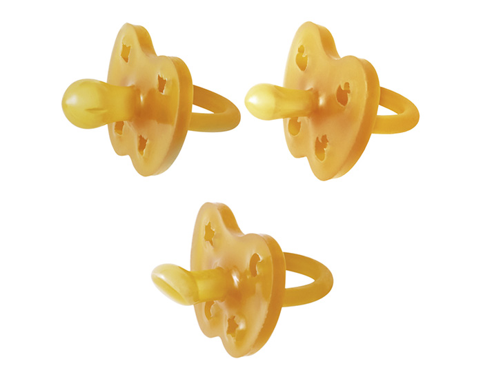 HEVEA Pack D�couverte 3 T�tines en Caoutchouc Naturel 0-3 mois - Physio/Ronde/Sym�trique (1)