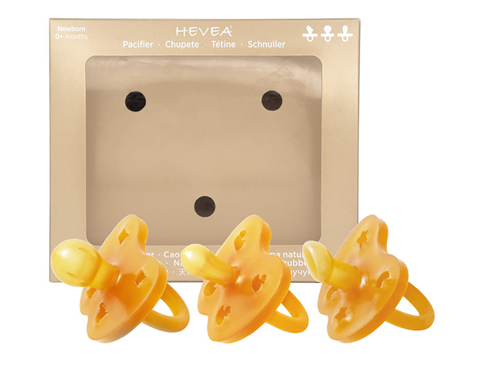 HEVEA Pack D�couverte 3 T�tines en Caoutchouc Naturel 0-3 mois - Physio/Ronde/Sym�trique (2)