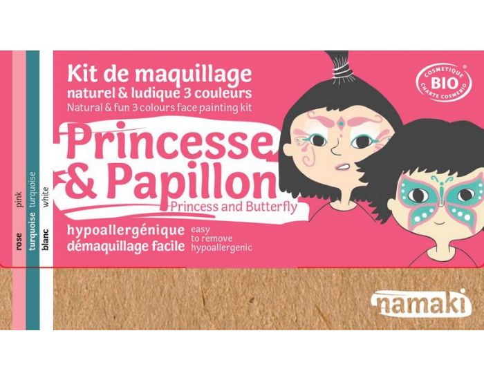 NAMAKI Kit de Maquillage 3 couleurs Princesse et Papillon NAMAKI (4)