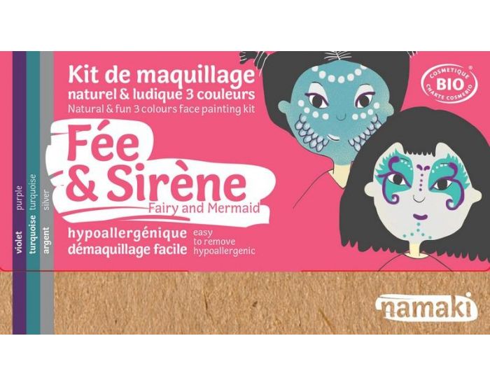 NAMAKI Kit de Maquillage 3 Couleurs - Fe et Sirne - Ds 3 ans (2)