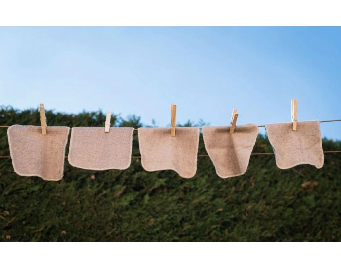 NEOBULLE Lot de 5 lingettes lavables en bambou et coton NEOBULLE (1)