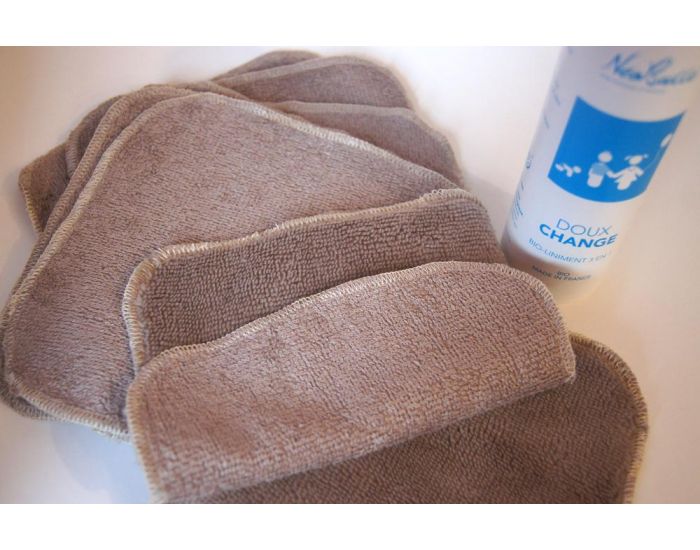 NEOBULLE Lot de 5 lingettes lavables en bambou et coton NEOBULLE (6)