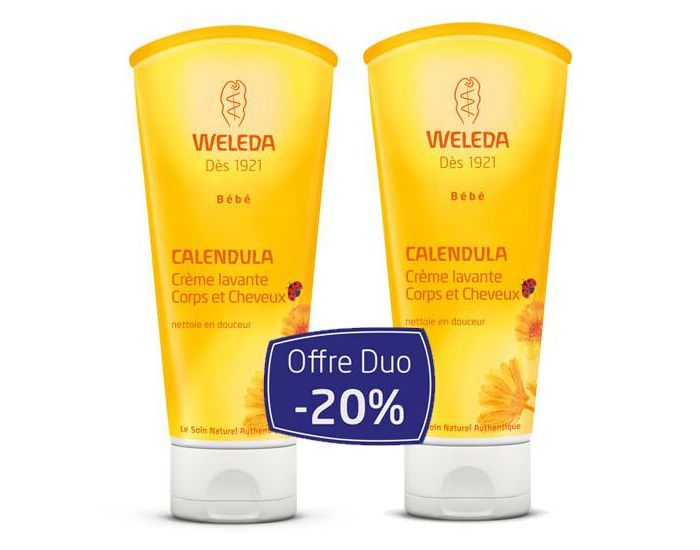 WELEDA Duo Crme lavante Corps et Cheveux Bb au Calendula WELEDA (1)