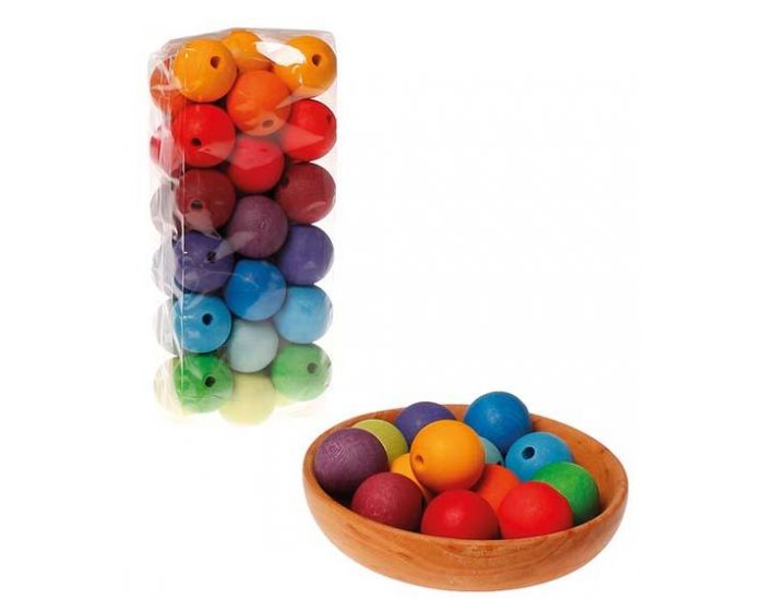 GRIMM'S 36 perles en bois arc en ciel - Ds 36 mois (1)