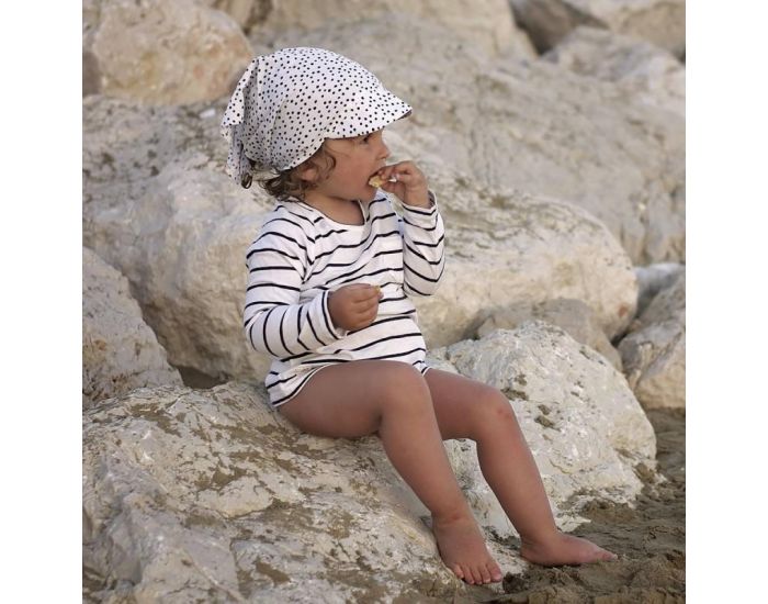 SEVIRA KIDS Casquette Bandana - Foulard b�b� en coton avec visi�re - City Boy (1)