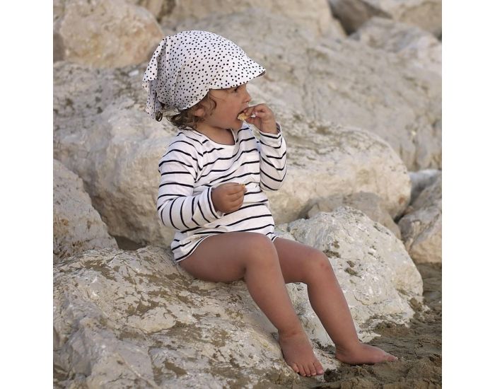 SEVIRA KIDS Casquette Bandana - Foulard b�b� en coton avec visi�re - City Boy (14)