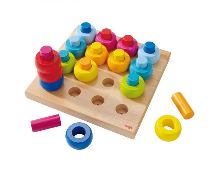 HABA Jeu � Enfiler Anneaux Multicolores - D�s 2 ans (3)