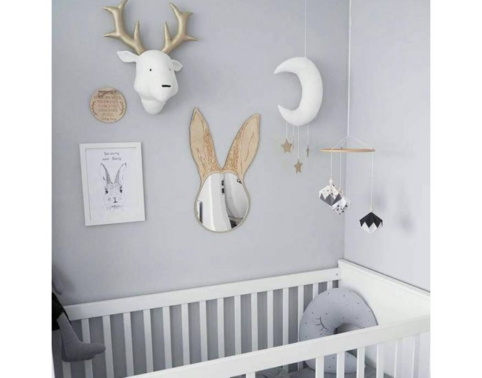 SEVIRA KIDS D�coration murale - troph�e animal en peluche - Cerf rose (11)