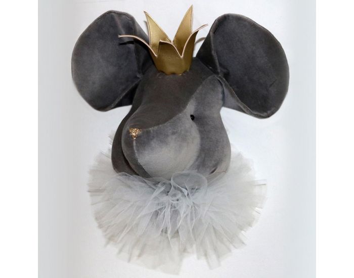 SEVIRA KIDS D�coration murale - troph�e animal en peluche Petite Souris (2)