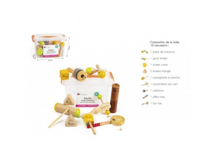 FUZEAU Malle 10 Instruments En Bois Pour Les Petits (2)