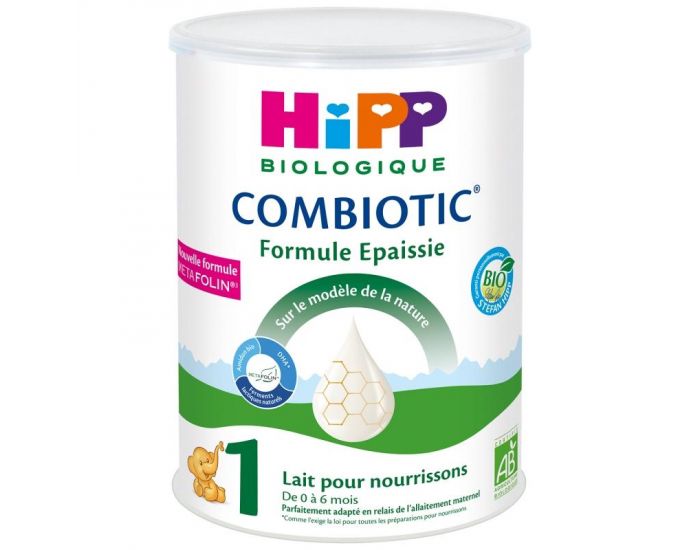 HIPP BIOLOGIQUE Lait 1 COMBIOTIC� Formule Epaissie - La boite de 600g - Hipp Biologique (1)