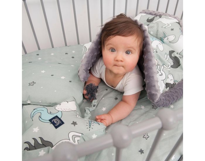 SEVIRA KIDS Couette 135x100 et Oreiller Enfant - Licorne rose (11)