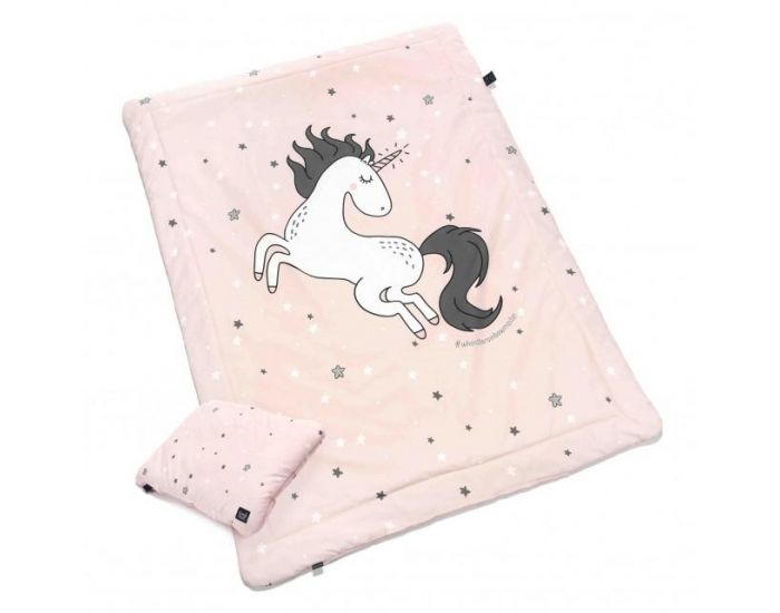 SEVIRA KIDS Couette 135x100 et Oreiller Enfant - Licorne rose (12)