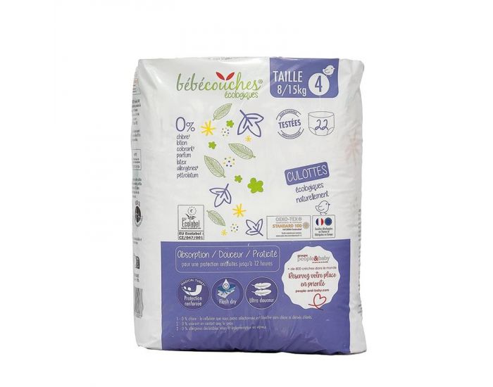 B�B�COUCHES �COLOGIQUES Culottes d'apprentissage T4 / 8-15kg / 22 culottes (4)