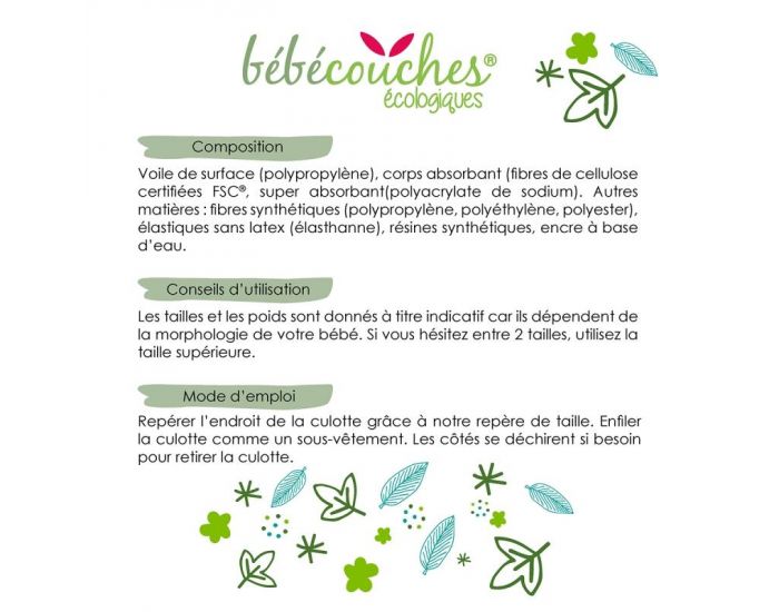 B�B�COUCHES �COLOGIQUES Culottes d'apprentissage T6 / +16kg / 18 culottes (3)