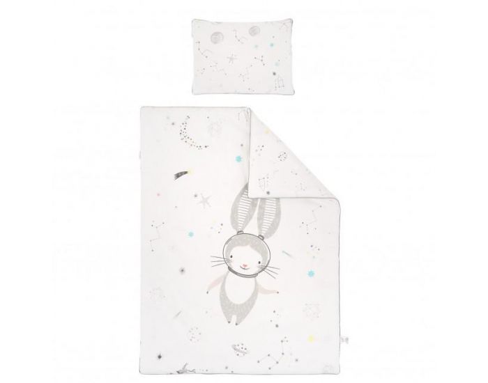 SEVIRA KIDS Couette 135x100 et Oreiller Enfant - Collection Lapin Blanc (14)