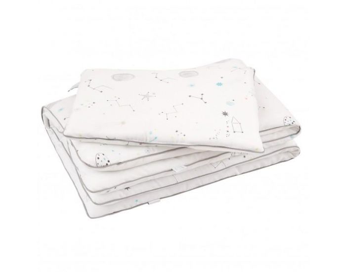 SEVIRA KIDS Couette 135x100 et Oreiller Enfant - Collection Lapin Blanc (15)